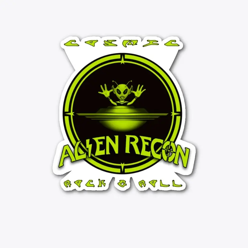 Alien Recon Die Cut Sticker